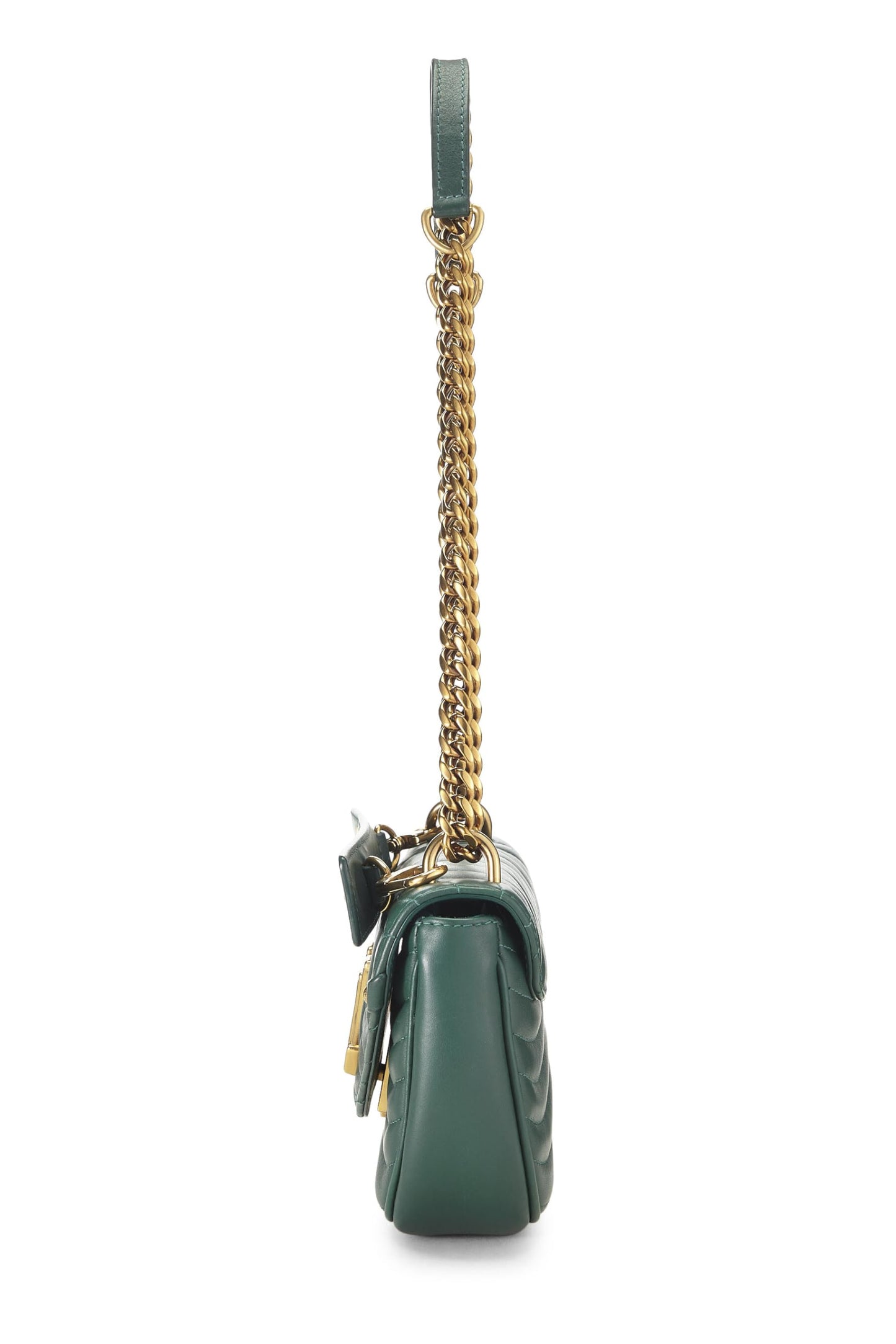 Louis Vuitton, New Wave Chain MM en cuir de veau vert d'occasion, vert