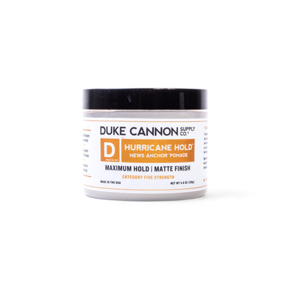 Duke Cannon Supply Co. Hurricane Hold Pomade, Maximum Hold, 4.6 oz