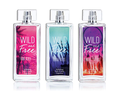 Parfum hydratant pour le corps et les cheveux pour femmes Tru Western Wild and Free Amber Sundance, 100 ml (3,4 fl oz) - Notes d'agrumes, de crème de noix de coco, de gardénia, de bois de santal et d'ambre