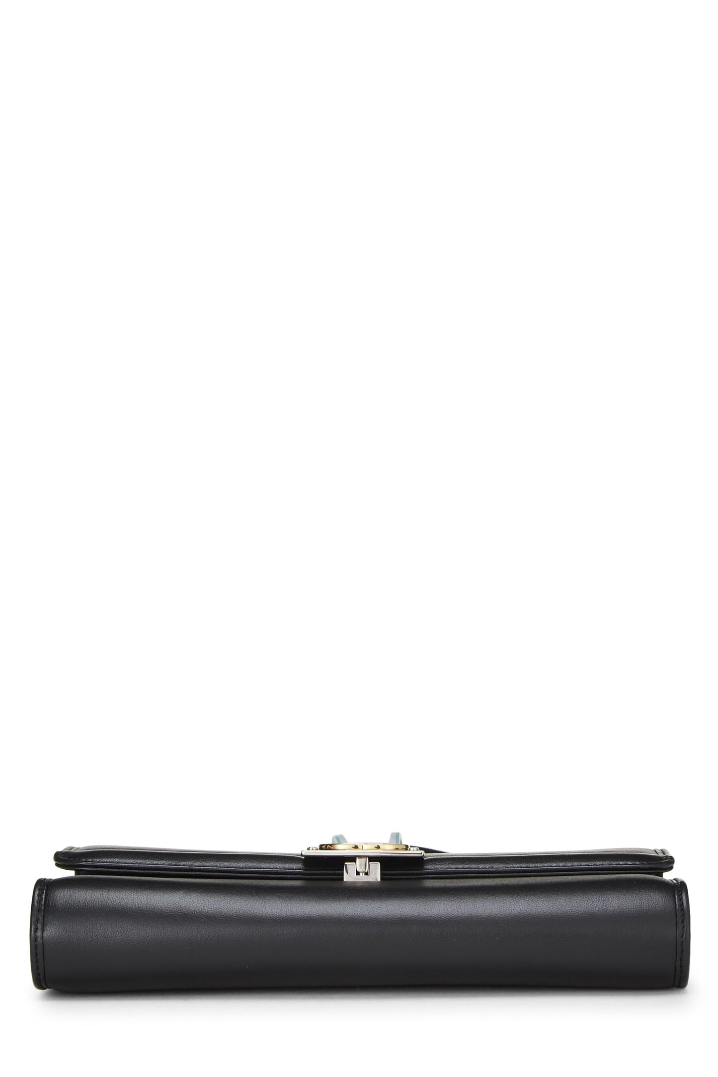 Gucci, Pre-Loved Black Leather Matisse Convertible Clutch, Black