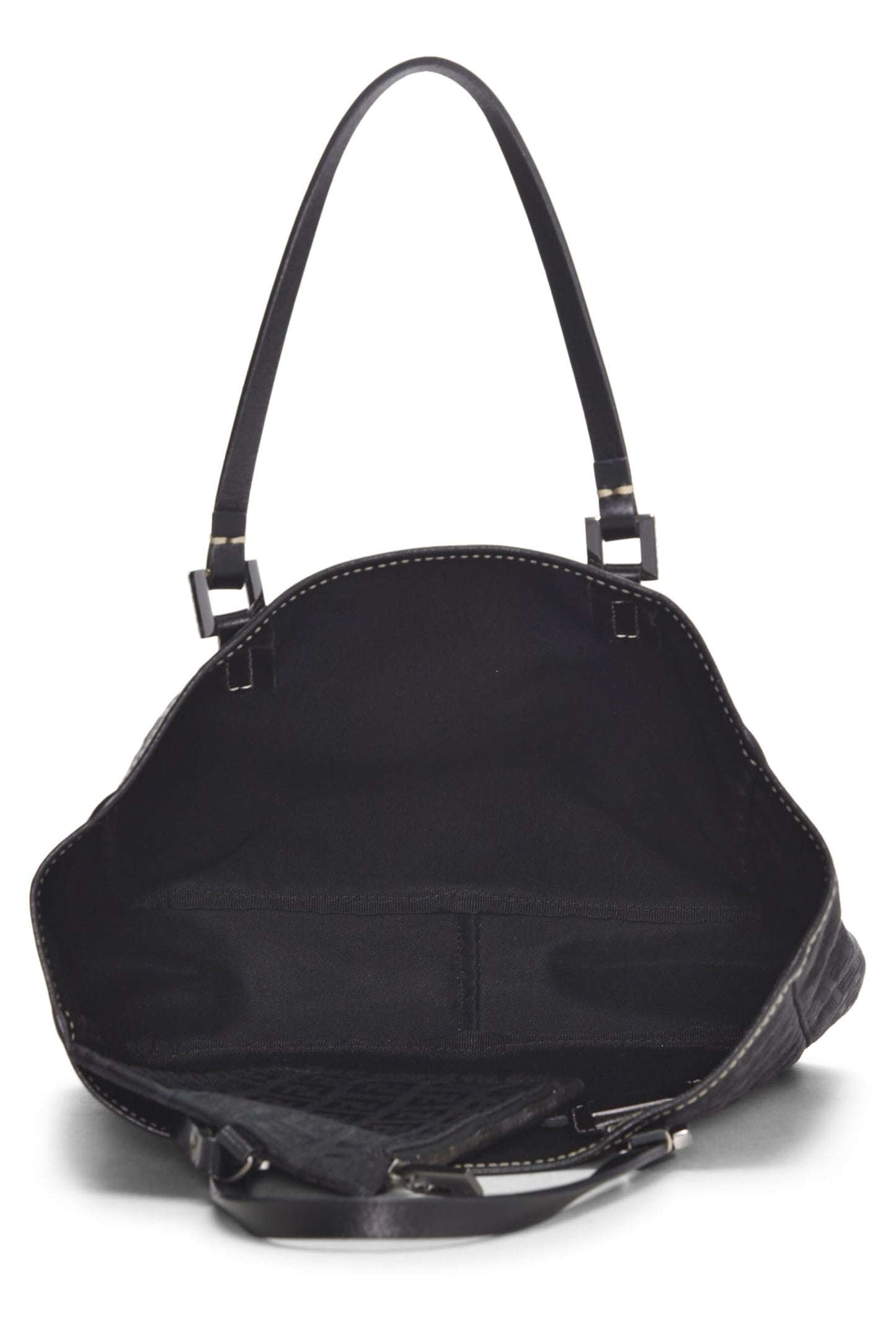 Fendi, Pre-Loved Black Zucchino Canvas Tote, Black