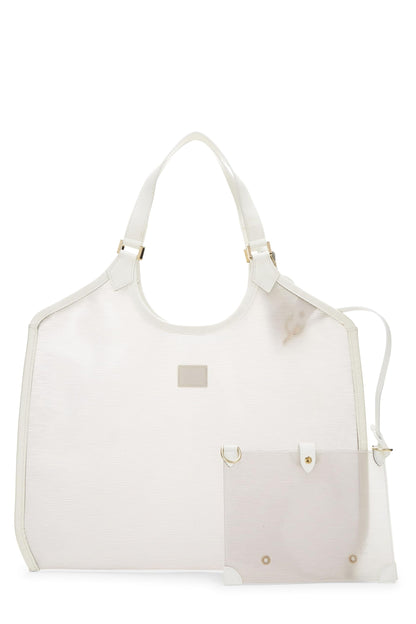 Louis Vuitton, Pre-Loved White Epi Vinyl Lagoon Bay GM, White