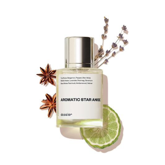 Dossier - Anís Estrellado Aromático - Eau de Parfum - Inspirado en D.Sauvage - Perfume de Lujo - Infusión Pura - Para Mujeres Hombres Unisex - Fragancia 1,70z (Spray 50ml)