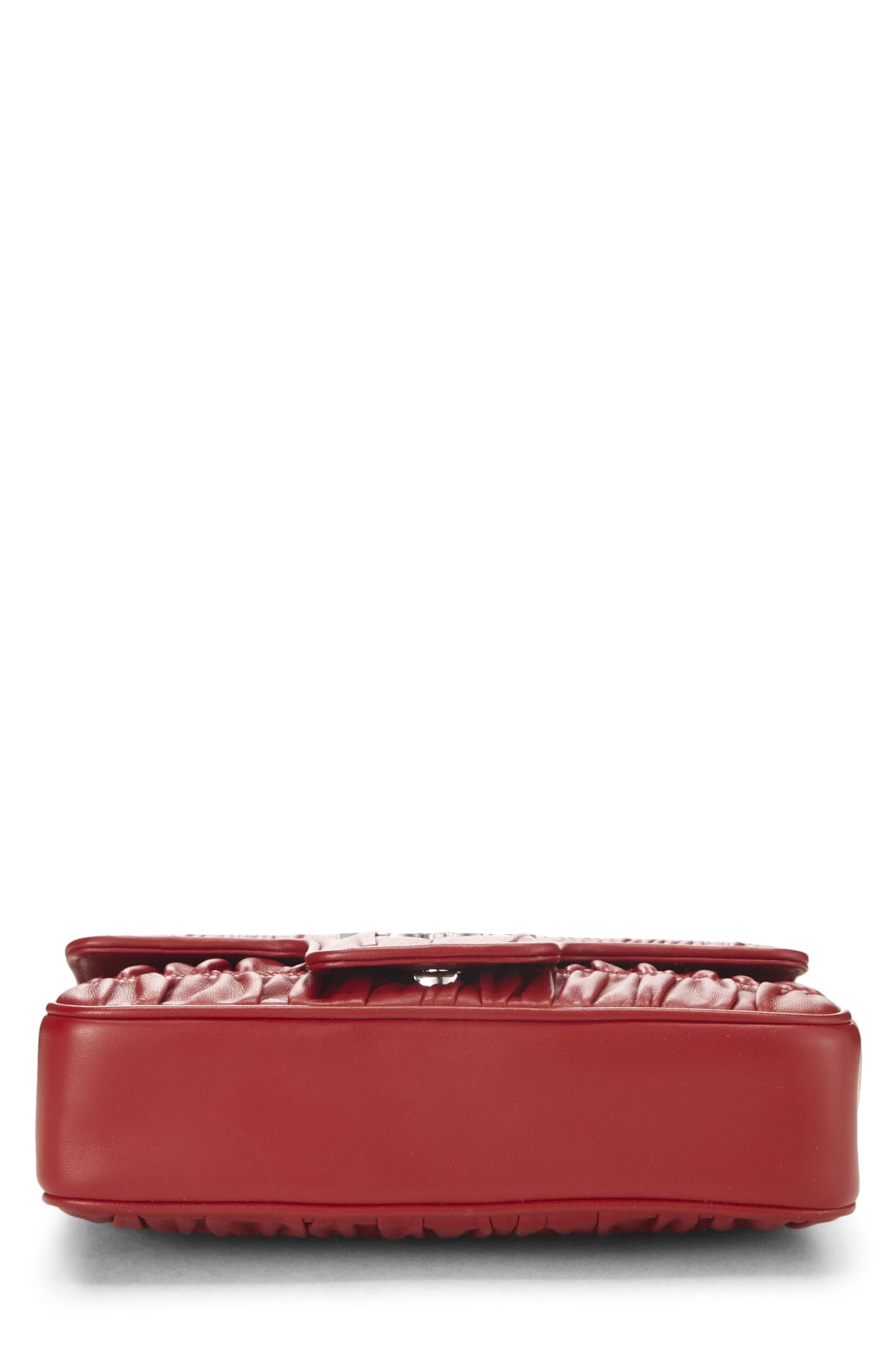 Prada, Pre-Loved Red Nappa Gaufre Crossbody Bag, Red