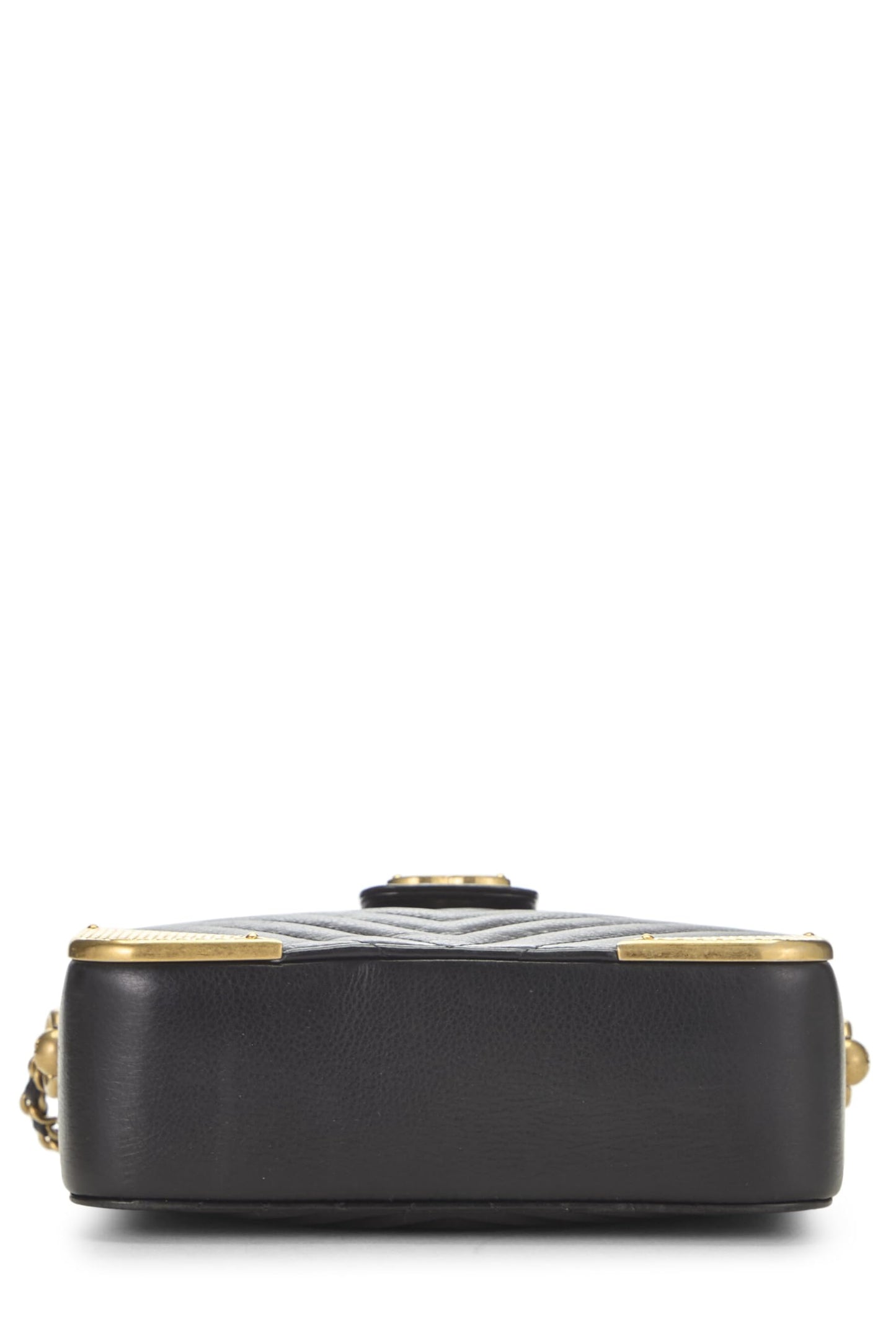 Chanel, Pre-Loved Paris-Cosmopolite Black Chevron Calfskin Rock the Corner Minaudiere, Black