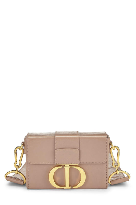 Dior, sac 30 Montaigne Box en cuir de veau rose d'occasion, rose