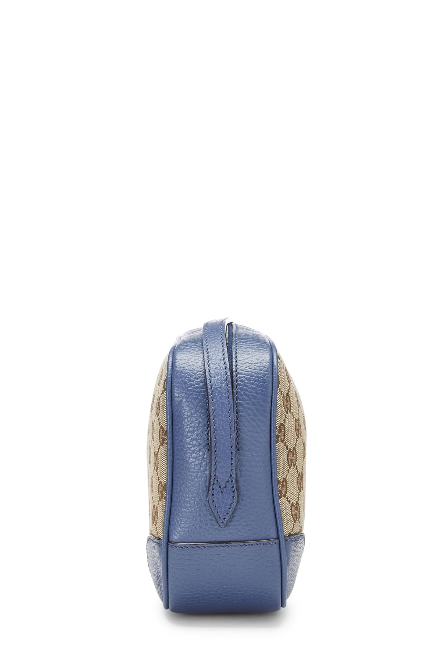 Gucci, sac à bandoulière Bree en toile GG bleu d'occasion, bleu