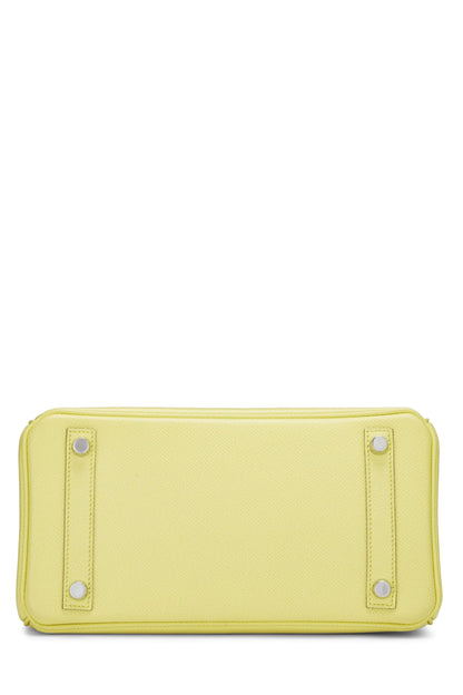 Hermès, Birkin Epsom 25 d'occasion en citron vert, citron vert