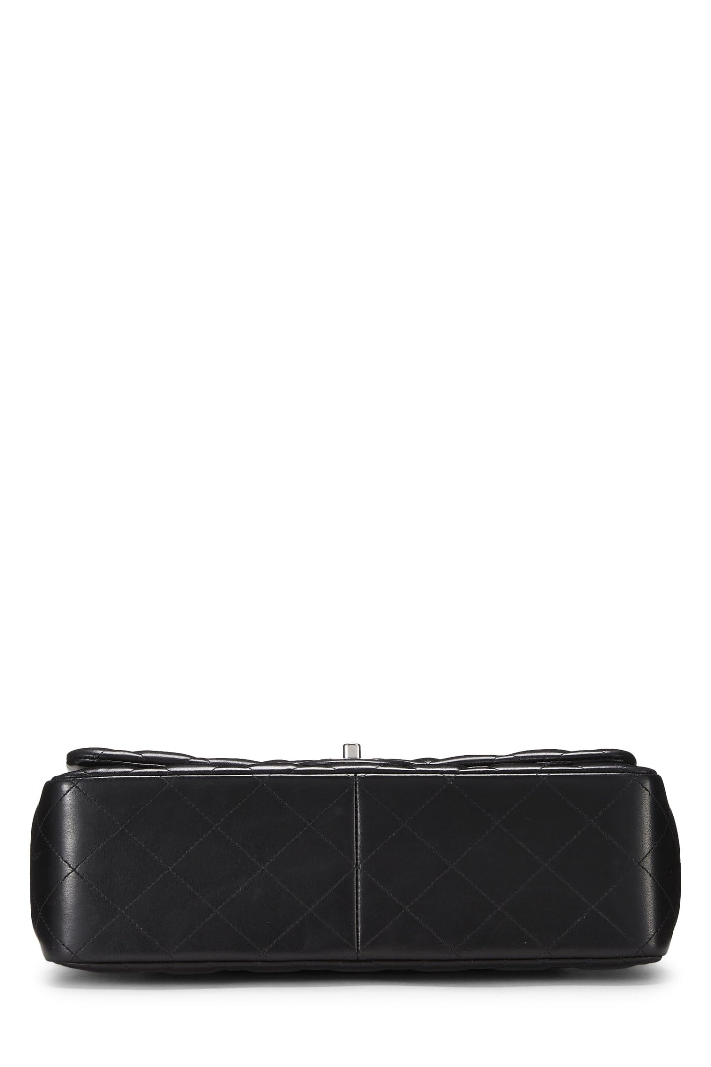 Chanel, Pre-Loved Black Quilted Lambskin New Classic Double Flap Jumbo, Black