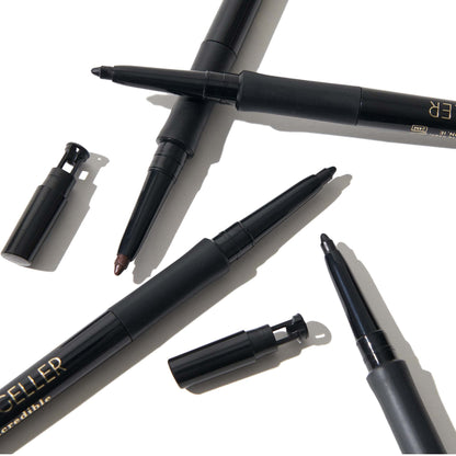 Duo eye-liner gel LAURA GELLER NEW YORK INKcredible - Blackbird et After Midnight - Eyeliner waterproof anti-bavures - Taille-crayon intégré