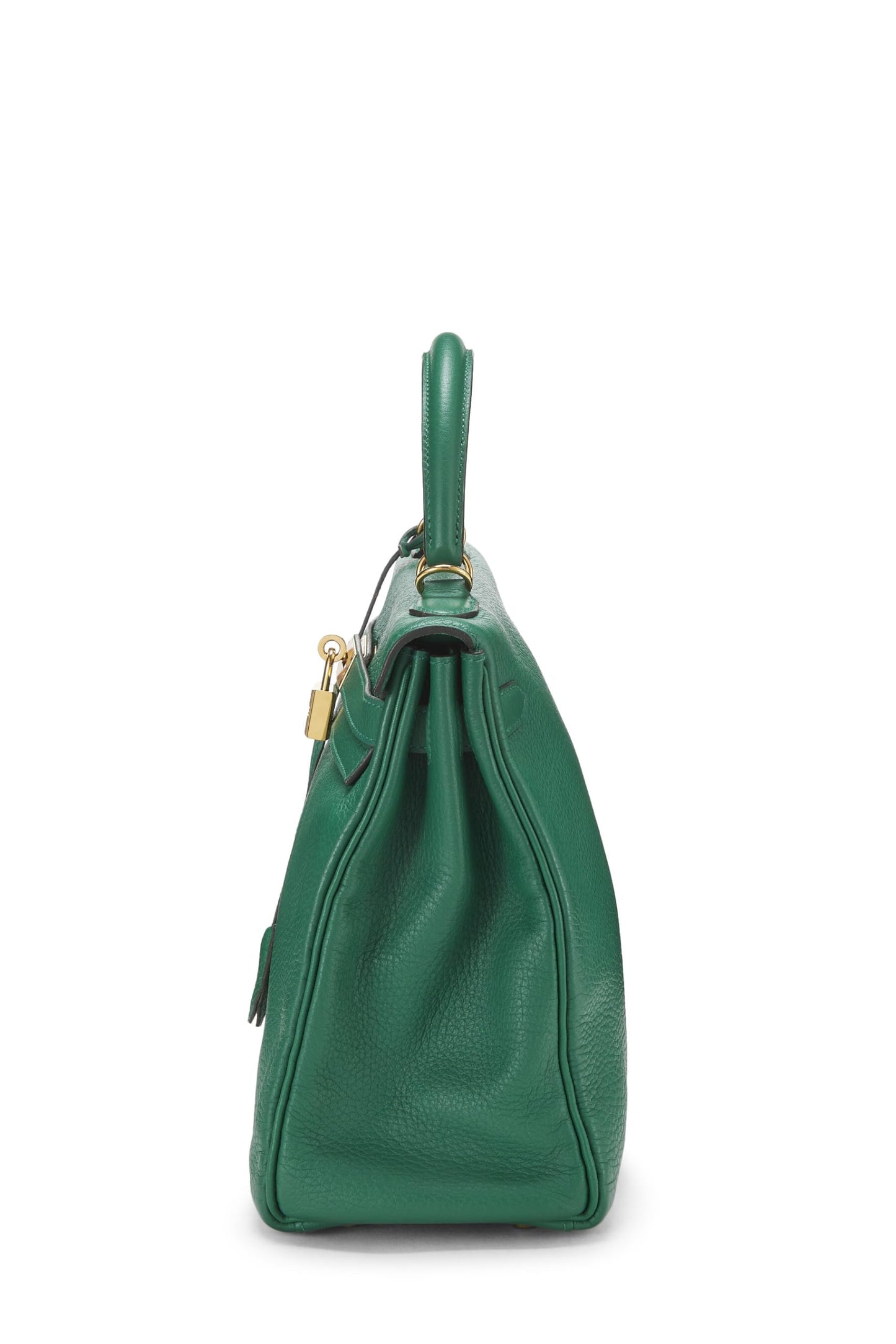 Hermès, Pre-Loved Vert Vertigo Clemence Kelly Retourne 32, Vert Vertigo