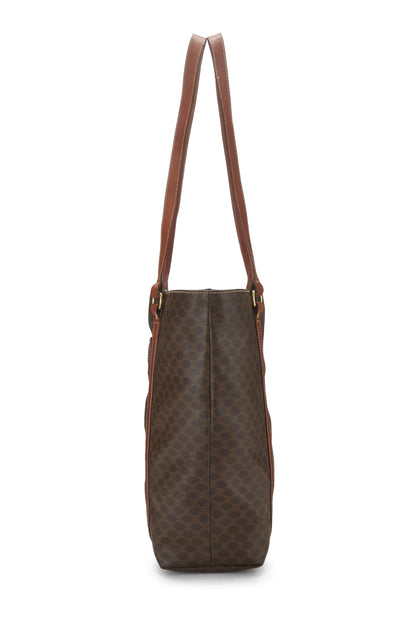 Céline, Pre-Loved Brown Macadam Tote, Brown