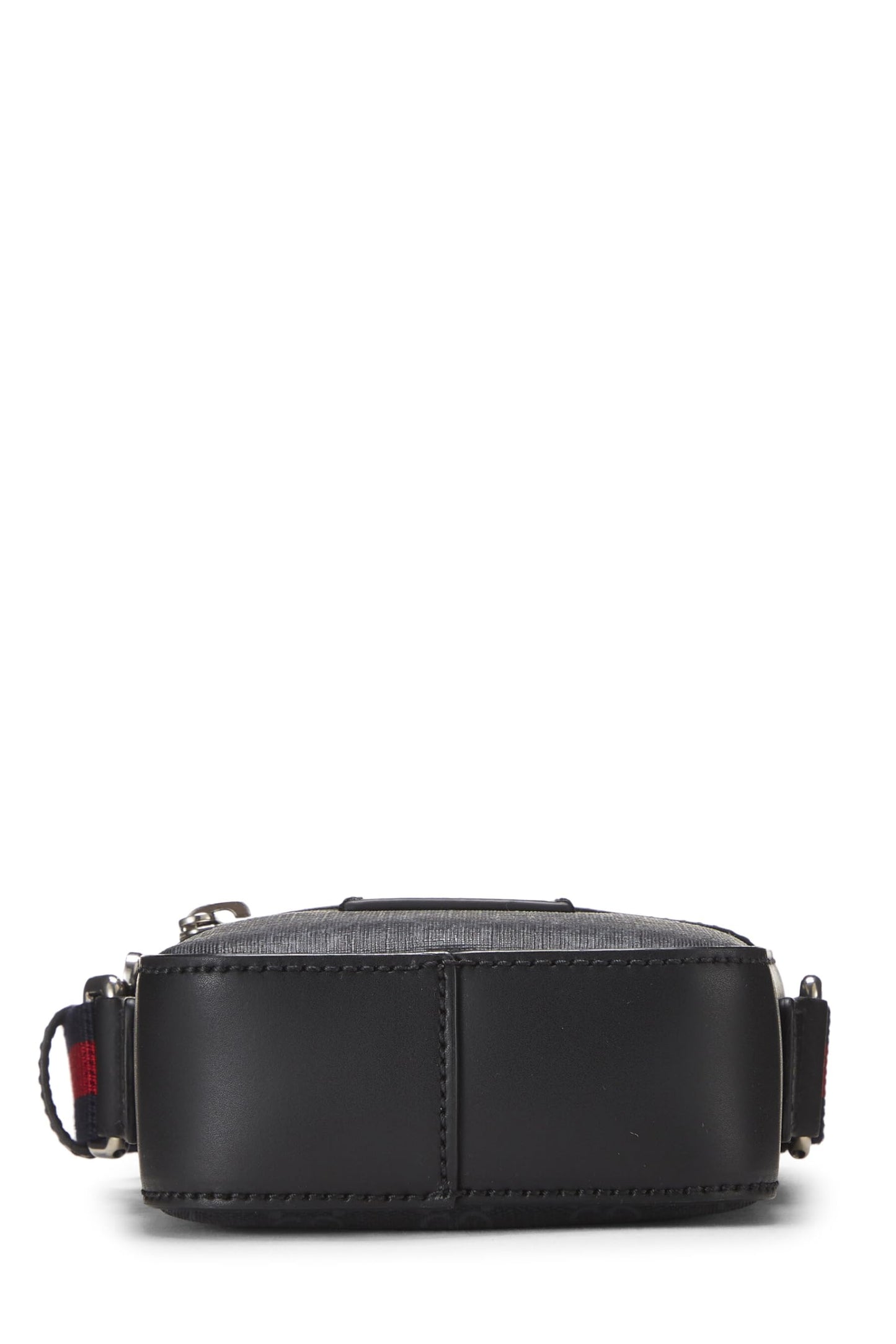 Gucci, Mini sac messager vertical en toile noire GG Supreme d'occasion, noir