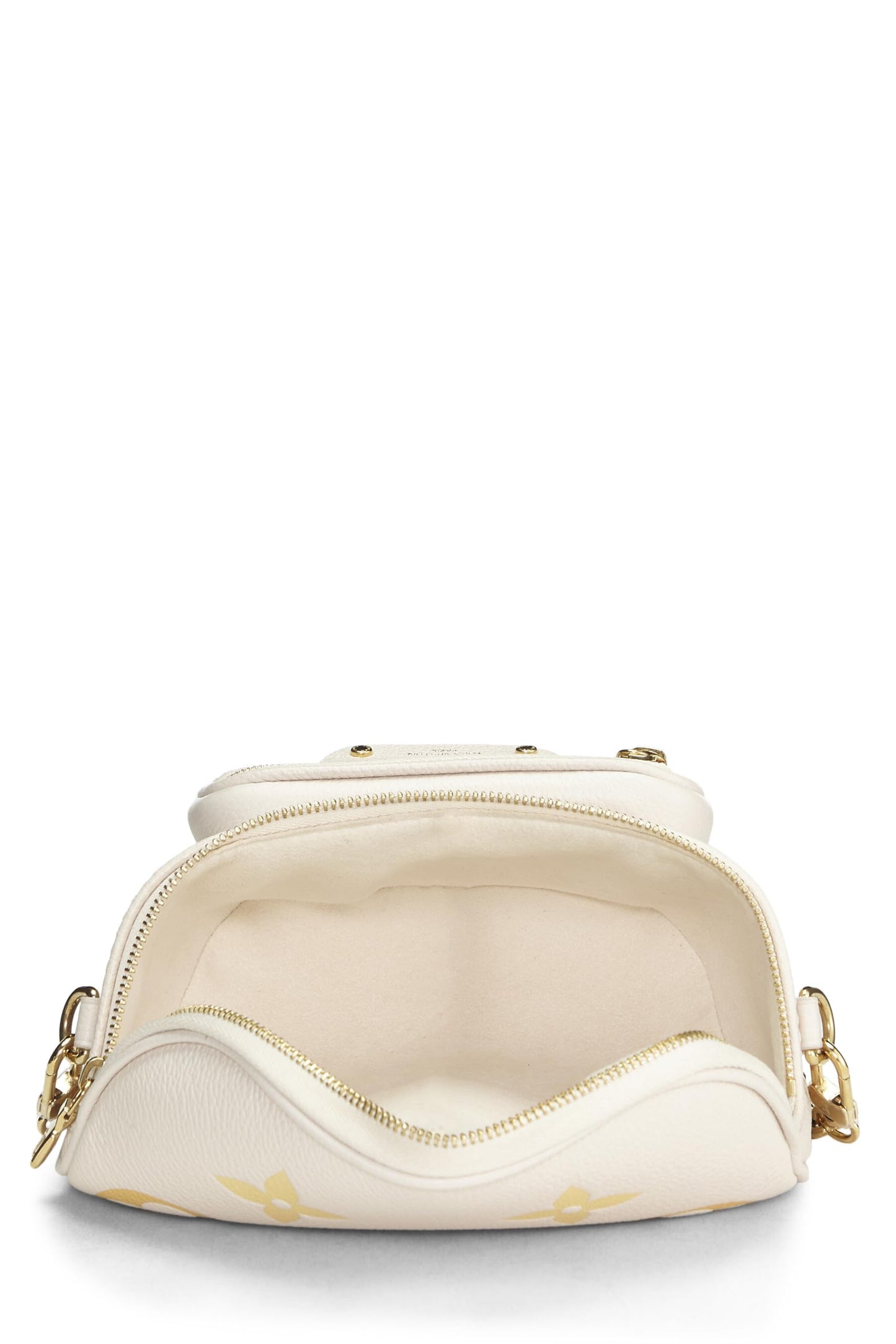 Louis Vuitton, Pre-Loved Cream Giant Monogram Empreinte Bumbag Mini, Cream