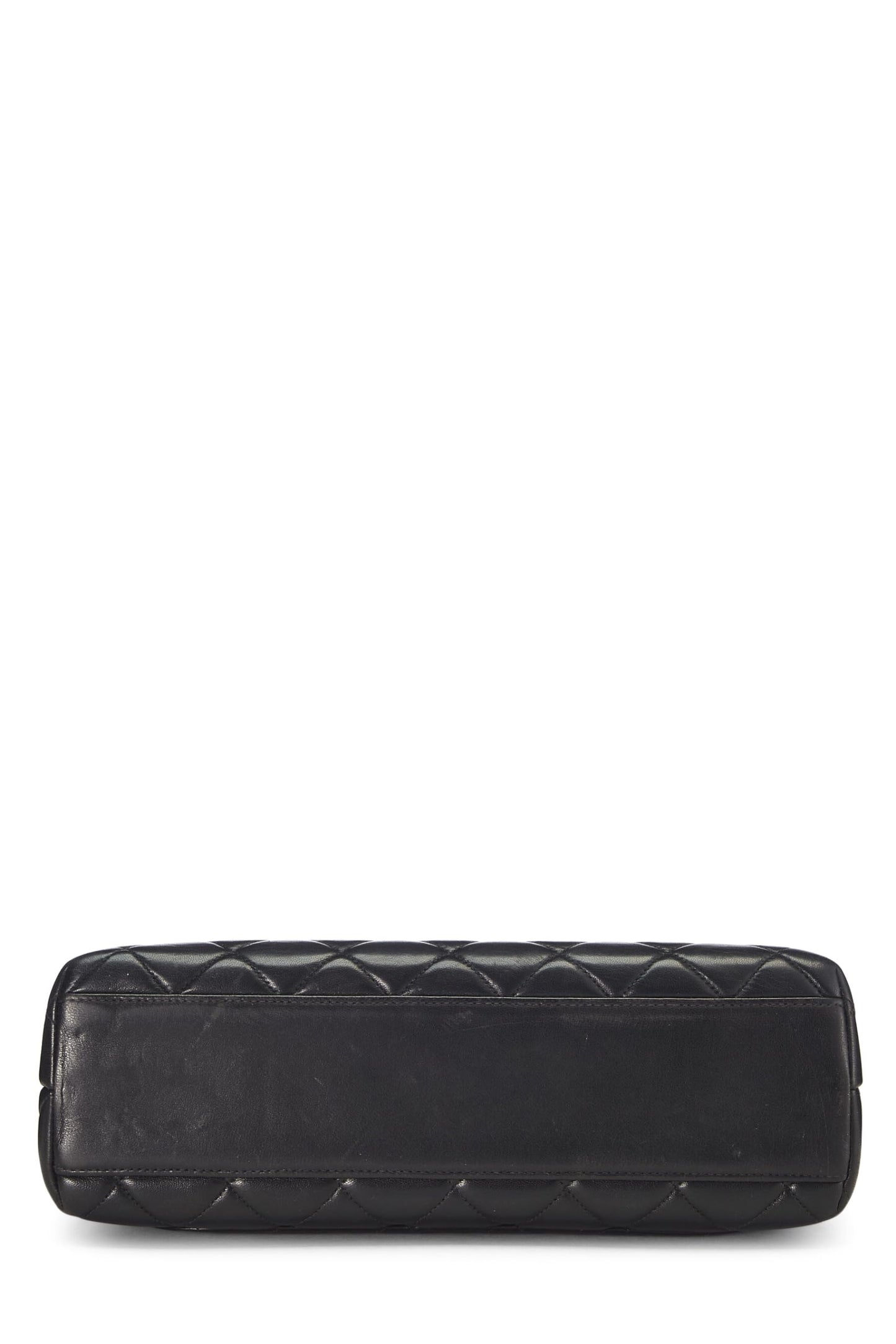 Chanel, Pre-Loved Black Quilted Lambskin Kelly, Black