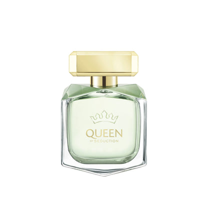 Parfums Antonio Banderas - Queen Of Seduction - Eau de Toilette - Longue Durée - Parfum Romantique, Charmant et Frais - Floral avec Notes Marines - Idéal pour Porter en Journée - 2,7 Fl Oz