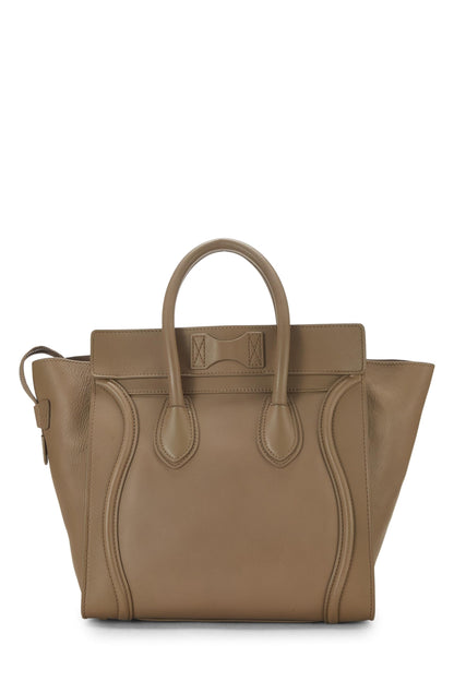 Céline, Mini-valise en cuir de veau beige d'occasion, beige