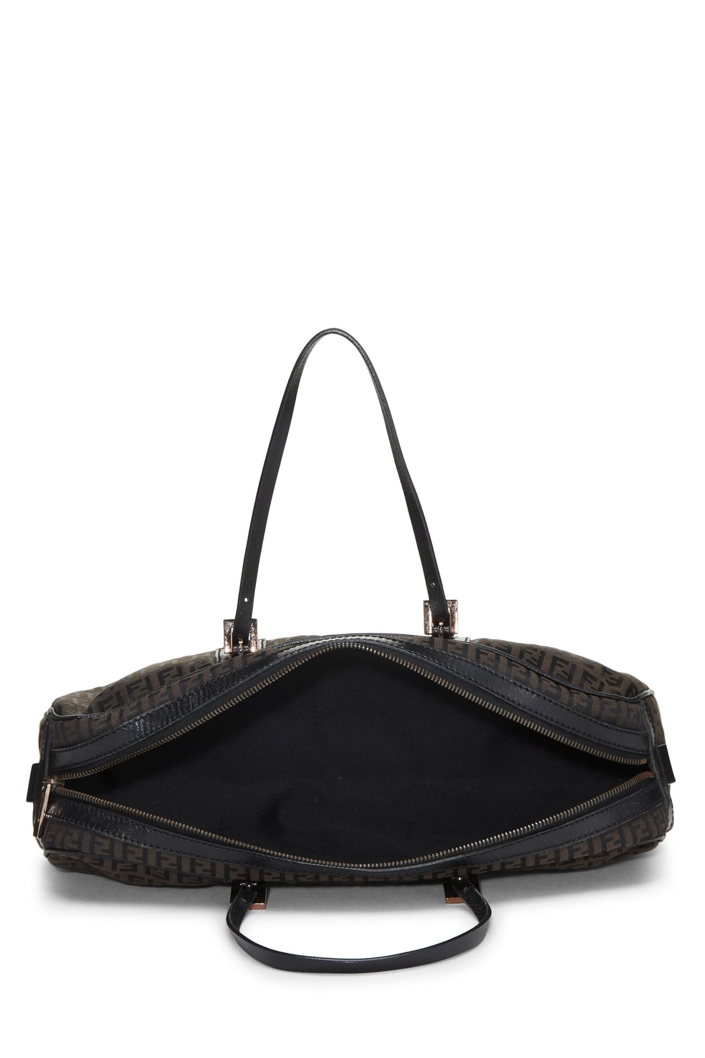 Fendi, sac Boston Long Zucchino noir d'occasion, noir