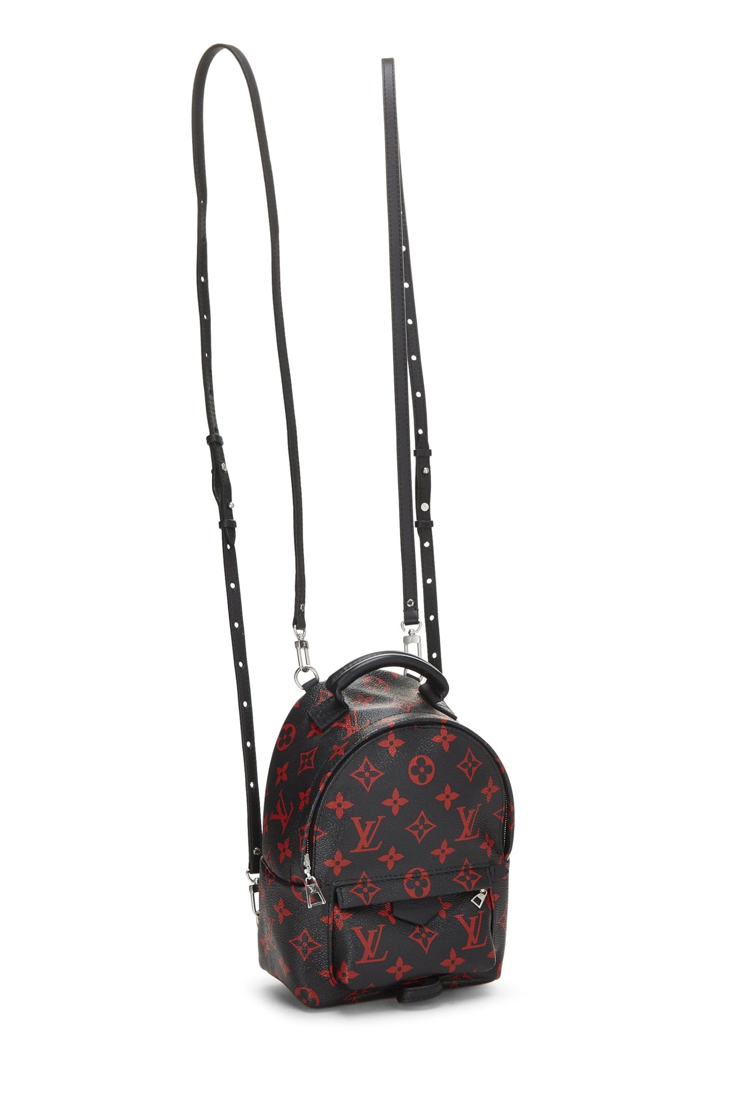 Louis Vuitton, Mini sac à dos Palm Springs Monogram Infrarouge en édition limitée d'occasion, noir