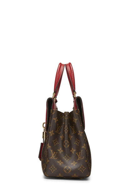 Louis Vuitton, Venus de lona con monograma rojo Pre-Loved, Rojo