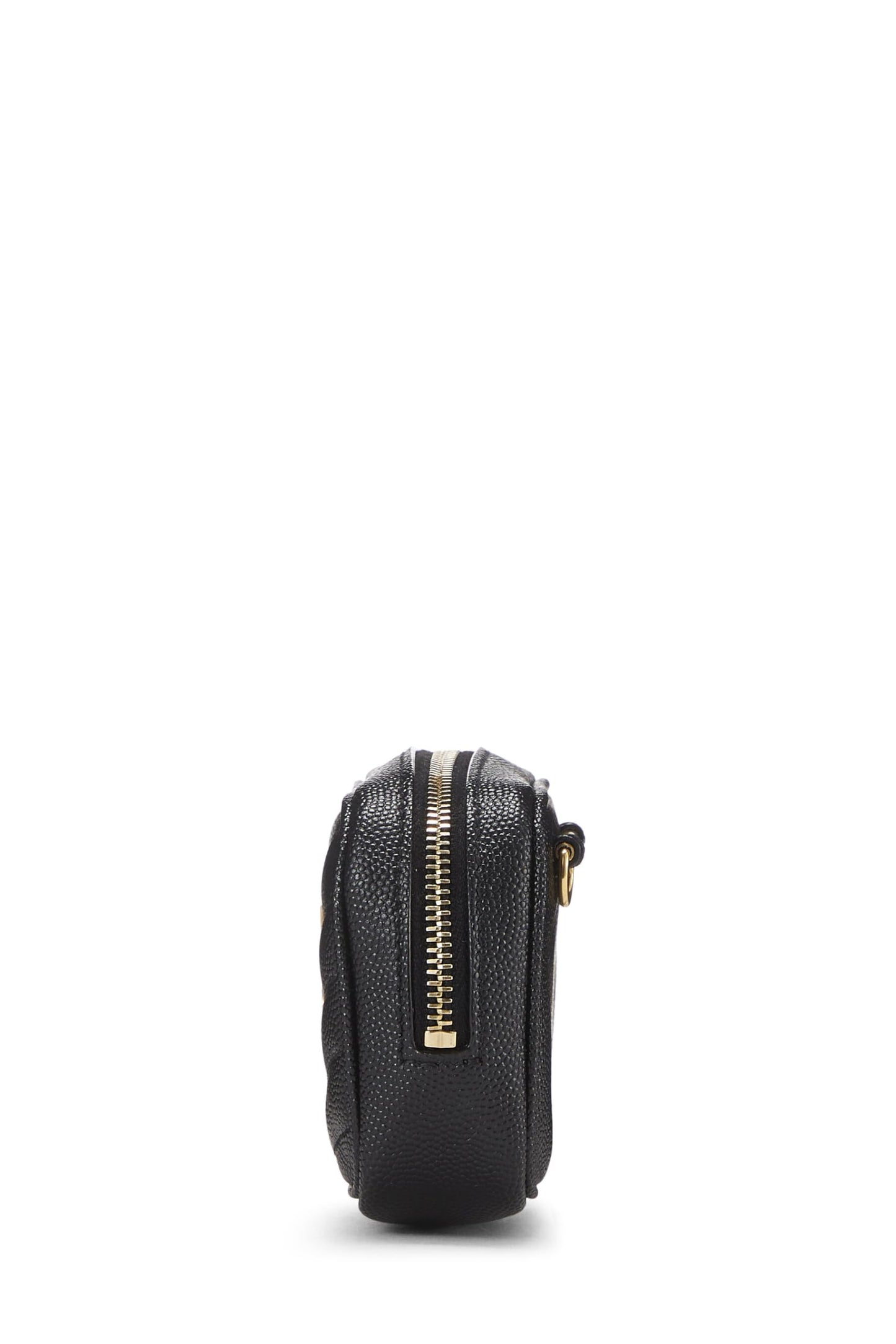 Saint Laurent, sac photo Lou en cuir de veau matelassé grainé noir pour bébé, d'occasion, noir