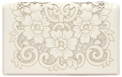 Oscar de la Renta, Laser Cut TRO Bag, Ivory