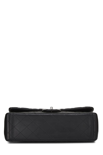 Chanel, Pre-Loved Black Quilted Lambskin New Classic Double Flap Maxi, Black