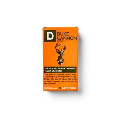 Duke Cannon Big Ol' Brick of Hunting Soap - Scent Eliminator Soap for Hunters - 10 ounce Bar Soap, Single Pack