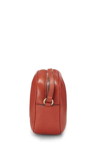 Gucci, Soho Disco en cuir grainé orange d'occasion, orange