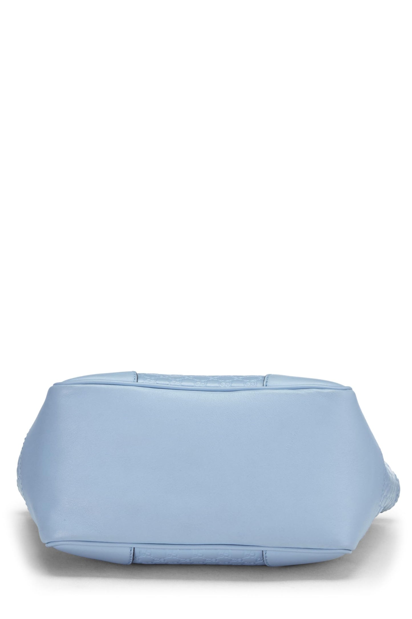 Gucci, sac à main Bree Top Handle Small en cuir Microguccissima bleu d'occasion, bleu