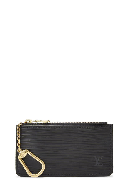 Louis Vuitton, Pre-Loved Black Epi Pochette Clefs, Black