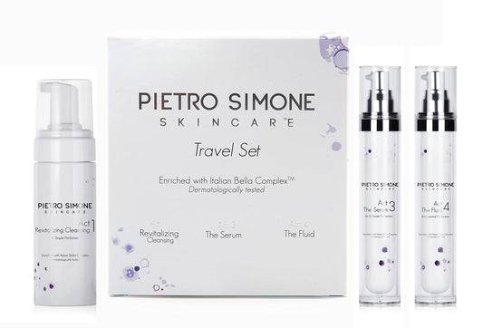 Coffret de voyage 3 produits de soins de la peau Pietro Simone