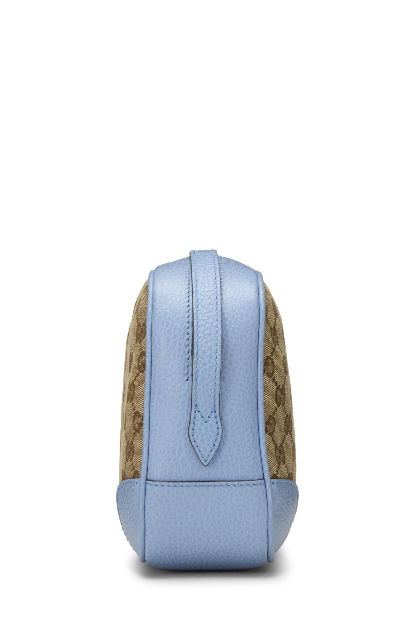 Gucci, sac à bandoulière Bree en toile GG bleu d'occasion, bleu