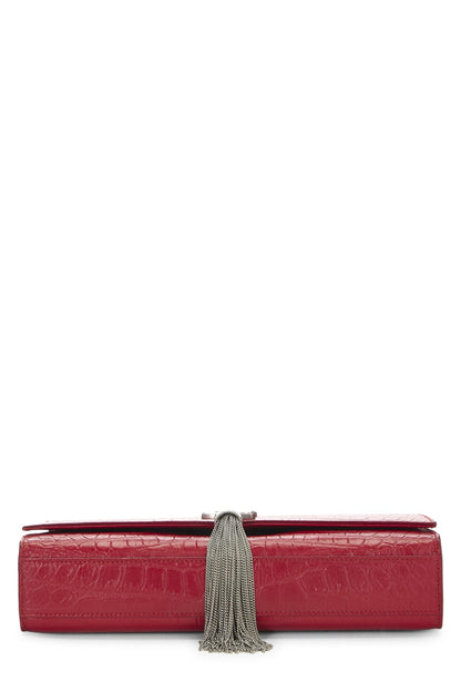 Yves Saint Laurent, Kate Tassel Medium en relief rouge d'occasion, rouge