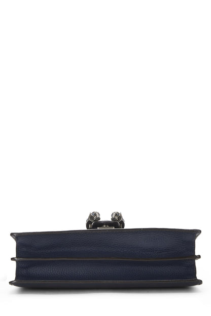 Gucci, Pre-Loved Navy Leather Dionysus Shoulder Bag Small, Navy