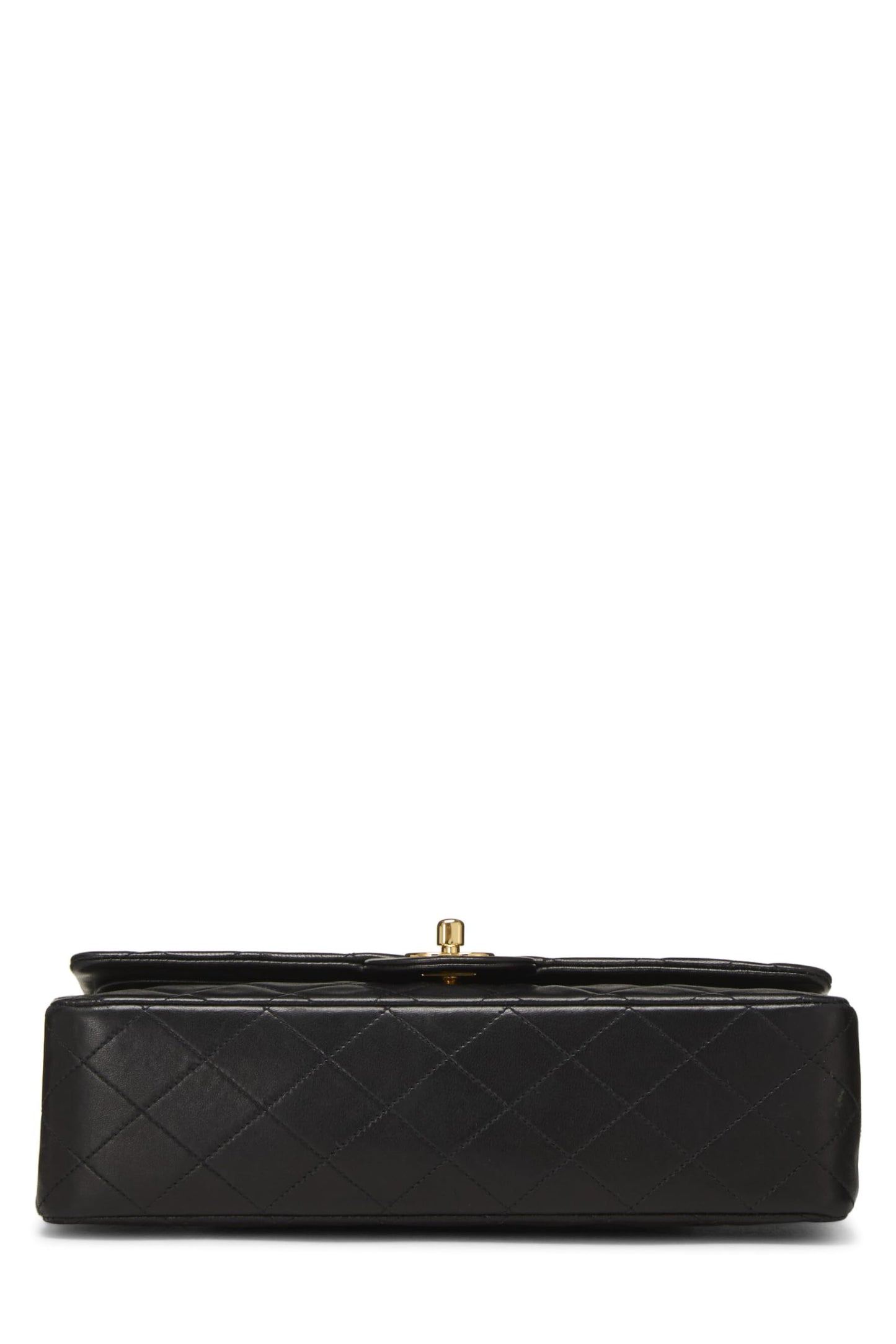 Chanel, Pre-Loved Black Quilted Lambskin Classic Double Flap Medium, Black