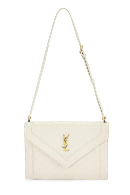 Yves Saint Laurent, Pre-Loved White Lambskin Gaby Mini, White