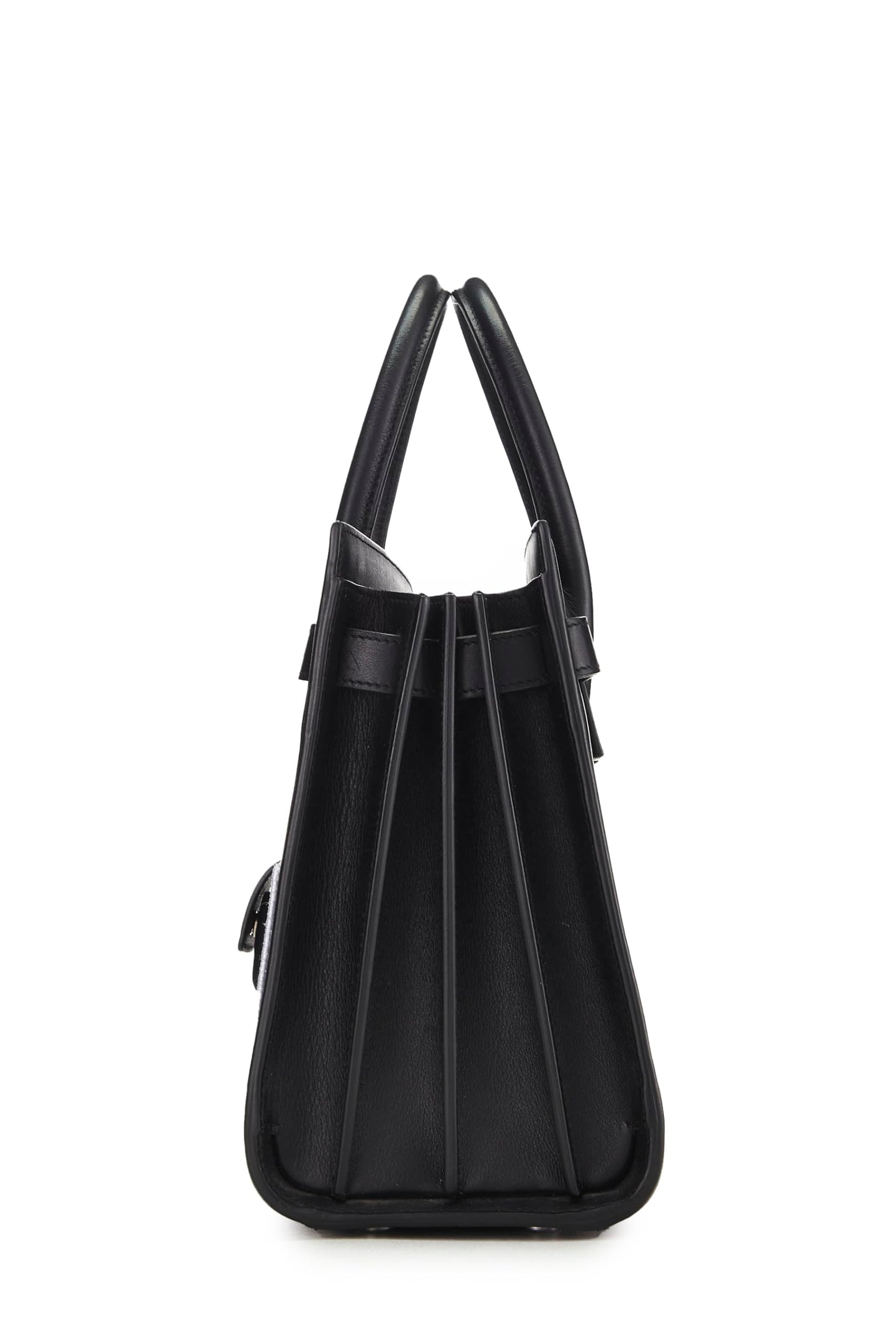 Yves Saint Laurent, Sac de Jour Baby classique en cuir noir d'occasion, noir