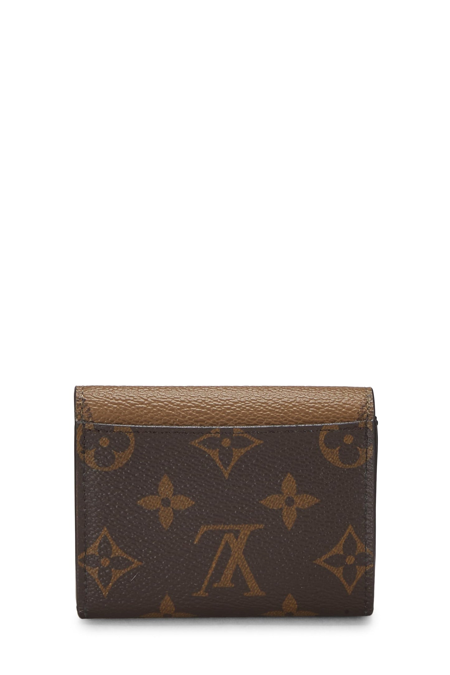 Louis Vuitton, portefeuille Zoe géant en toile inversée Monogram d'occasion, marron