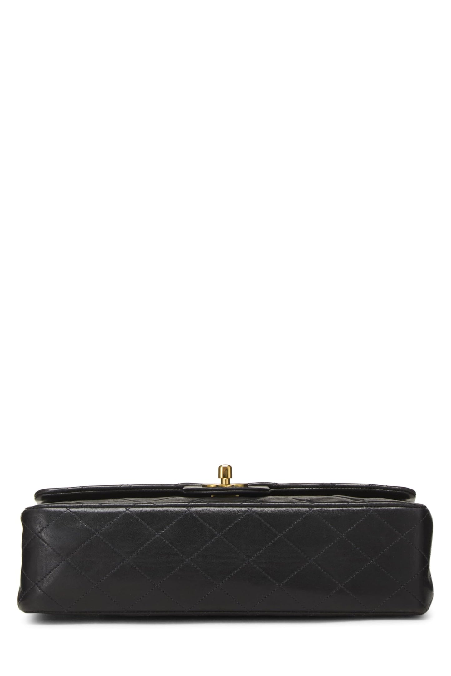 Chanel, Pre-Loved Black Quilted Lambskin Classic Double Flap Medium, Black