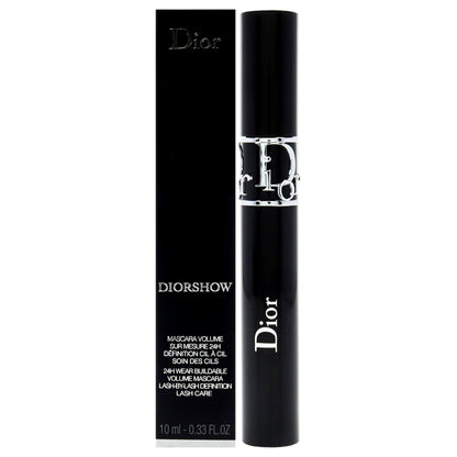 Máscara de pestañas Diorshow de Christian Dior, negra (n.° 090), 0,38 onzas líquidas (11,5 ml), pincel