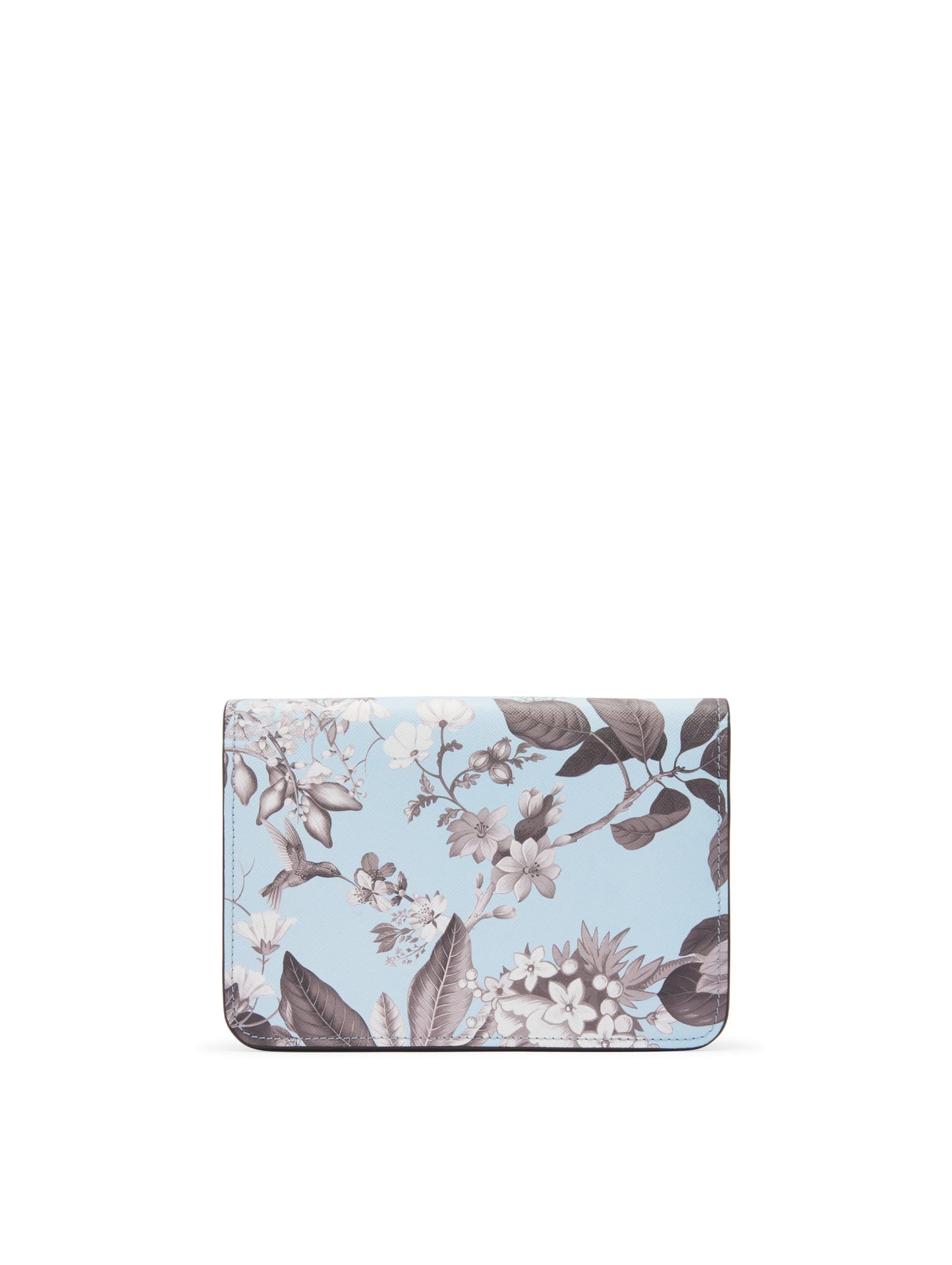 Oscar de la Renta, Flore &amp; Fauna Imprimé O Pochette, Bleu/Gris