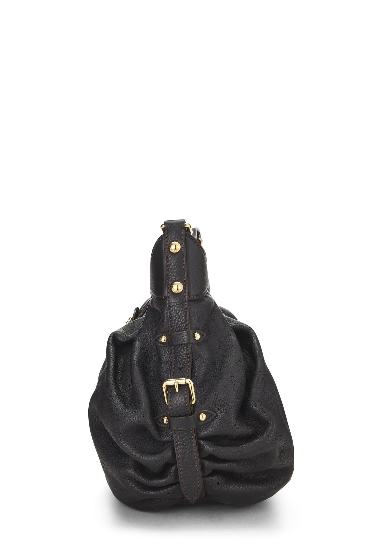 Louis Vuitton, sac à main en cuir Mahina XS noir monogrammé d'occasion, noir