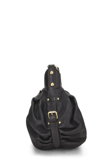 Louis Vuitton, Cuero Mahina con monograma negro Pre-Loved XS, Negro