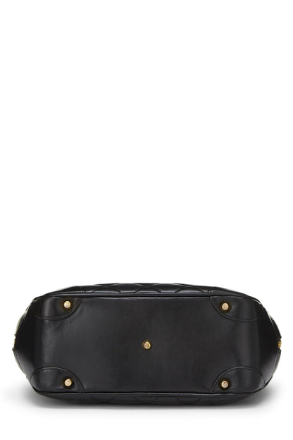 Chanel, Pre-Loved Black Quilted Lambskin Paris Limited Bowler Small, Black