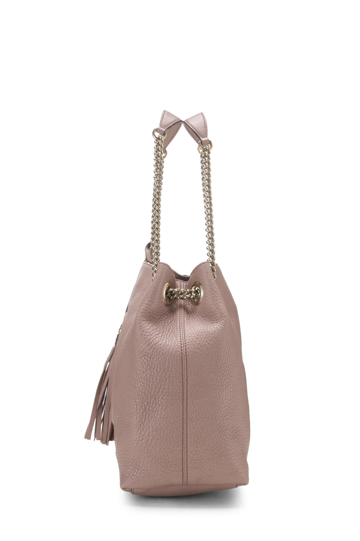 Gucci, Bolso tote Soho de cuero rosa con cadena Pre-Loved, Rosa