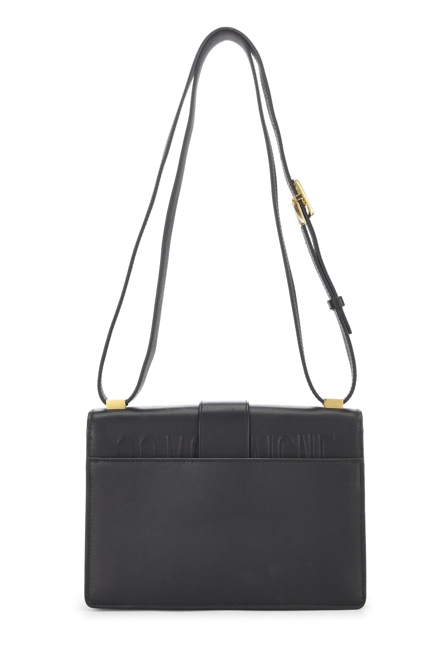 Dior, Sac 30 Montaigne en cuir de veau noir d'occasion, noir