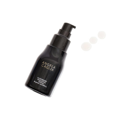 Angela Caglia Elderberry Bakuchiol Serum - Alternativa al retinol, suero para una piel más brillante y suave, 1 fl oz.