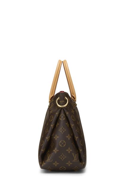 Louis Vuitton, Pre-Loved Red Monogram Canvas Pallas, Red