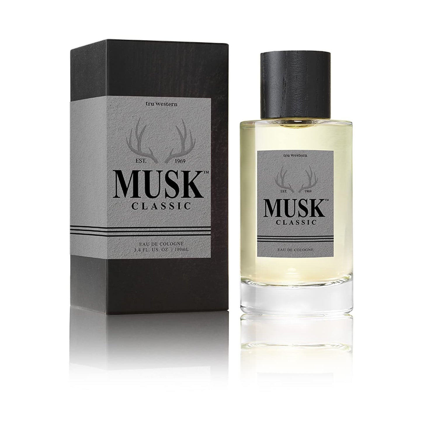 Tru Western Musk Men's Cologne, 3.4 fl oz (100 ml) - Fresh, Adventurous, Timeless